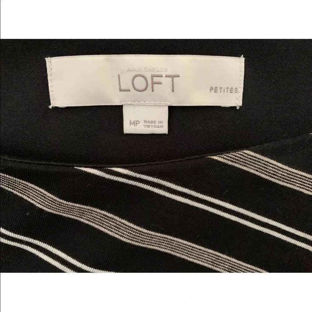 Loft by Ann Taylor Striped Dress MP Sleeveless - Picture 4 of 7